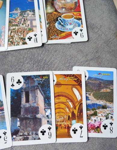 KESKİN COLOR TÜRKİYE TARİHİ VE DOĞA GÜZELLİKLERİ TEMALI İSKAMBİL KAĞIT DESTESİ. KONDİSYON YÜKSEK KOLEKSİYONLUK NADİR