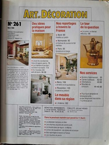 Art et Decoration No:261