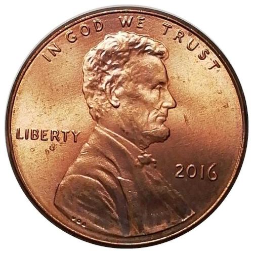 ABD 2016 Yılı 1 Cent (Union Shield) ÇİL (+)