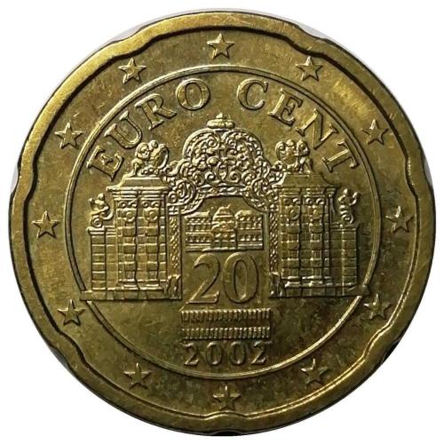Avusturya 2002 Yılı 20 Cent (Euro Cent) ÇİL