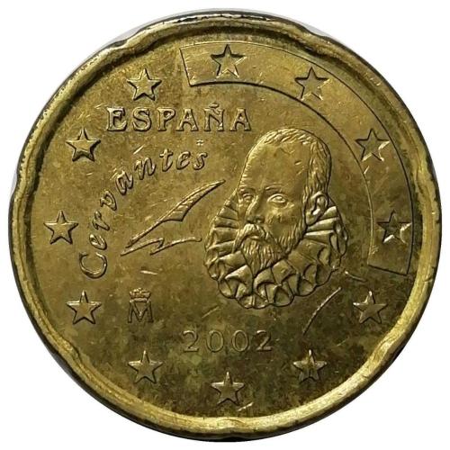 İspanya 2002 Yılı 20 Cent (Euro Cent) ÇİL