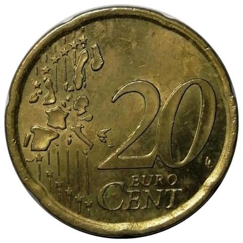 İspanya 2002 Yılı 20 Cent (Euro Cent) ÇİL