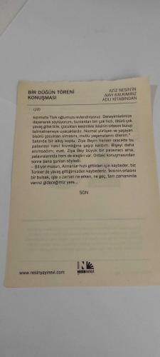 15 Aralık 2015-Orijinal Takvim Yaprağı-Doğum Günü-Söz,Nişan,Nikâh,Düğün ve Önemli Günler Hediyesi-Nesin Vakfı Takvimi-Birkaç arkadaşı Tan matbaasına gelerek Aziz Nesin'e ertesi gün ateyhlerinde miting yapılacağını, idarehaneyi yakıp yıkacaklarını bildistyorlar Emniyet Müdürlüğüne ve Valiliğe korunmaları için dilekçe veriyor, gene de idarehanede bulunuyor, Markopaşa zamanında çıkmalı! İlgi büyük, baskı sayısını 15 bine çıkaracaklar, ertesi gün erkan saatte polisler geliyor ve tutuklanıyor (1946).-Bir Düğün Töreni Konuşması-Aziz Nesin'in Nah Kalkınırız adlı kitabından.