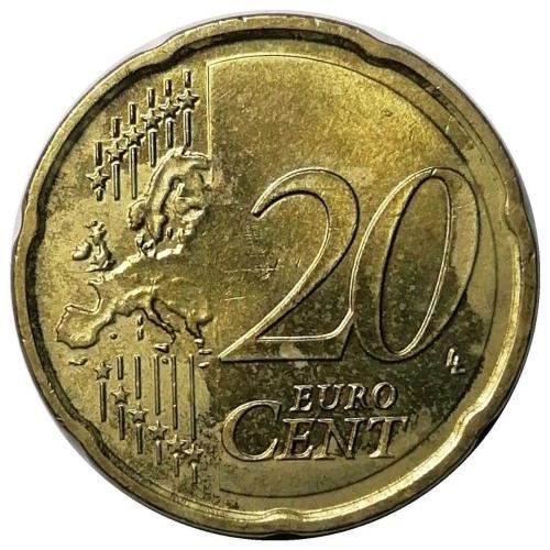 Almanya 2012 Yılı 20 Cent (Euro Cent) ÇİL