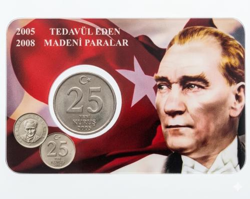25 Yeni Kuruş  2005 Özel Baskılı Kit Kapamada