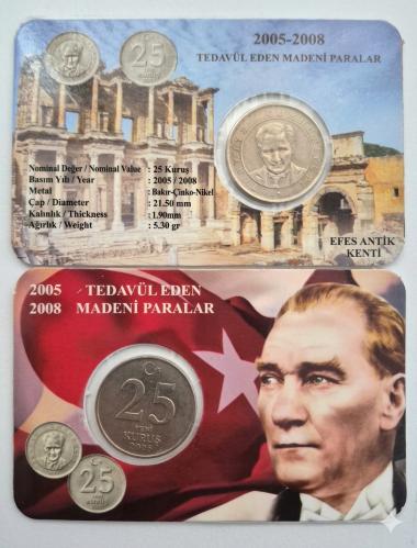 25 Yeni Kuruş  2005 Özel Baskılı Kit Kapamada