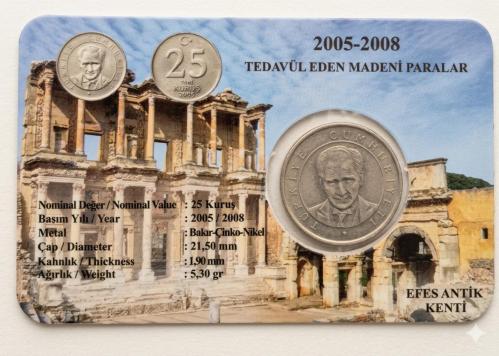 25 Yeni Kuruş  2005 Özel Baskılı Kit Kapamada