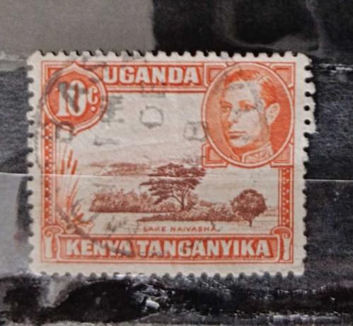 İngiliz Sömürgesi Kenya Uganda ve Tanganika_ 1938 _ damgalı