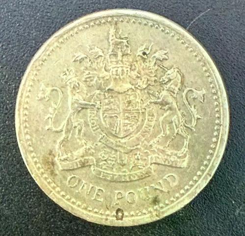 İNGİLİZ 1 POUND UPSIDE DOWN HATALI BASIM 