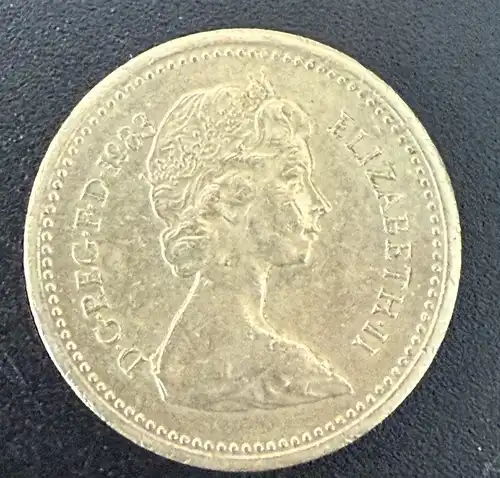 İNGİLİZ 1 POUND UPSIDE DOWN HATALI BASIM 