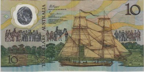 AVUSTRALYA 10 DOLAR 1988 DÜNYANIN İLK POLYMER PARASI. ÇOK TEMİZ.