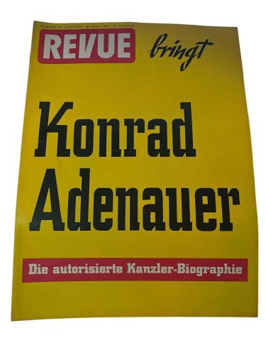 Revue Illustrierte, 30 April 1955, Nummer 18 – Konrad Adenauer
