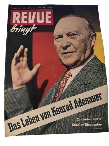 Revue Illustrierte, 7 Mai 1955, Nummer 19 – Konrad Adenauer