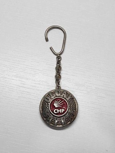 DENİZ BAYKAL & OLCAY BAYKAL & CHP KONULU GÜMÜŞ ANAHTARLIK
