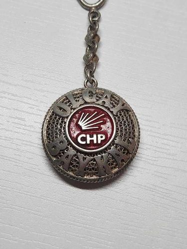 DENİZ BAYKAL & OLCAY BAYKAL & CHP KONULU GÜMÜŞ ANAHTARLIK