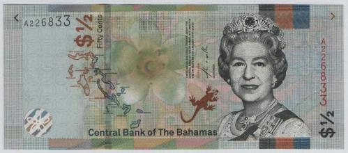 Bahamalar 2019 Yılı ½ Dolar (50 Cent) ÇİL
