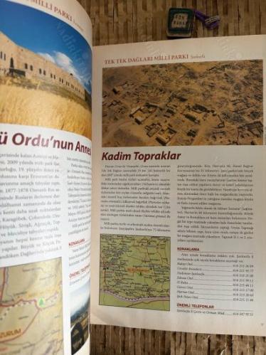 TÜRKİYE ATLASI MİLLİ PARKLAR / DOĞA ALANLARI ARKEOLOJİK YERLER