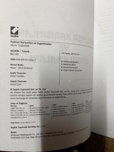 Polimer Karışımları ve Uygulamaları