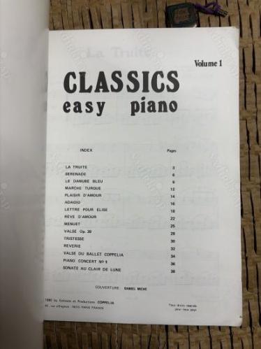 Classics Easy Piano / Volume 1