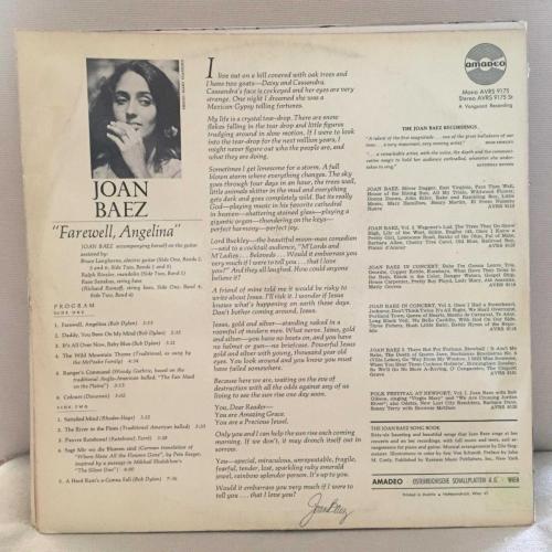 Joan Baez - Farewell, Angelina / Austria 1965 / demo LP / *Folk rock*