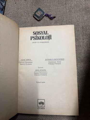 SOSYAL PSİKOLOJİ - TEORİ VE SORUNLAR