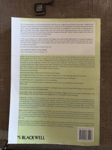 Introduction To Social Psychology ( fifth edition )