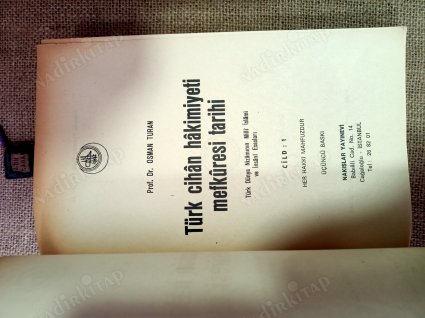 TÜRK CİHAN HAKİMİYETİ MEFKURESİ TARİHİ Cilt:1-2 Tek Kitap