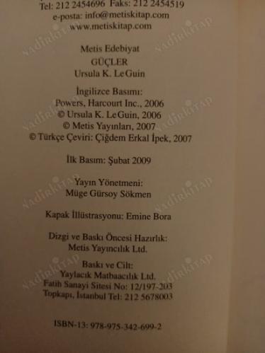 Güçler/ İlk Basım!