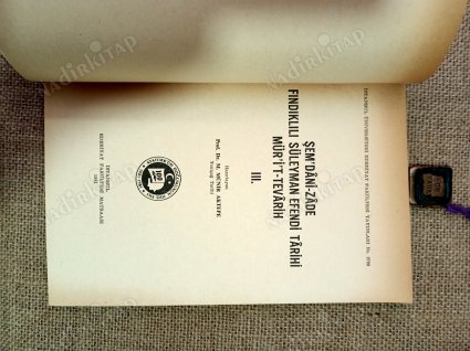 Şem'dani-zade Fındıklılı Süleyman Efendi Tarihi Mür'i't-Tevarih III.