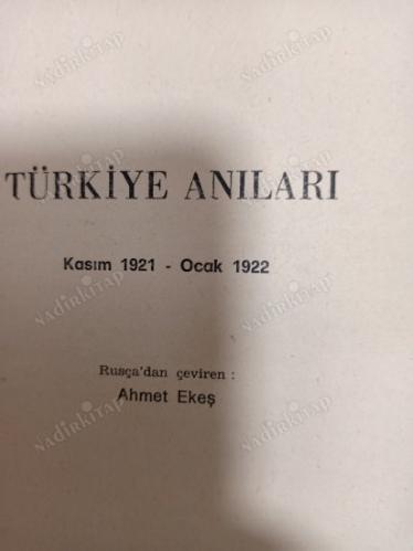 FRUNZE'NİN TÜRKİYE ANILARI