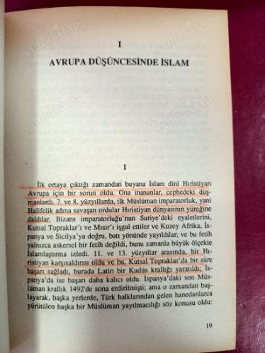 BATI DÜŞÜNCESİNDE İSLAM