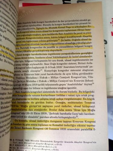 TÜRKİYE'DE YEREL KONGRE İKTİDARLARI (1918-1920)