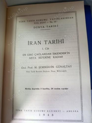 İran Tarihi 1. Cilt - En Eski Çağlardan İskender'in Asya Seferine Kadar