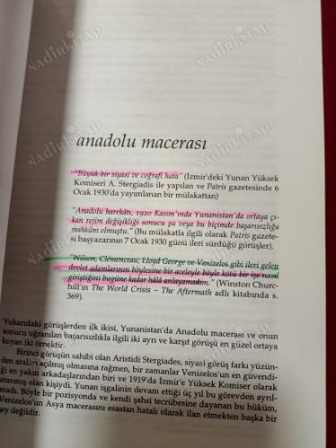 Yunanlıların Anadolu Macerası : 1915 - 1922 lütfen açıklamayı okuyunuz