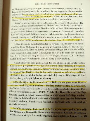 TÜRK - İSLAM DÜŞÜNÜRLERİ