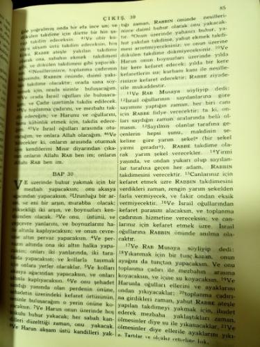 Kitabı Mukaddes Eski ve Yeni Ahit (tevrat ve incil)