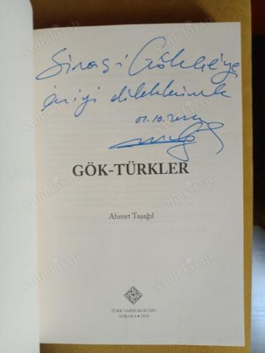 GÖK-TÜRKLER -- Ahmet Taşağıl TÜRK TARİH KURUMU (Karton Kapak) İmzalı!