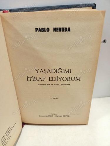 YAŞADIĞIMI İTİRAF EDİYORUM