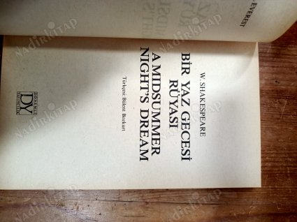 BİR YAZ GECESİ RÜYASI - A MIDSUMMER NIGHT'S DREAM