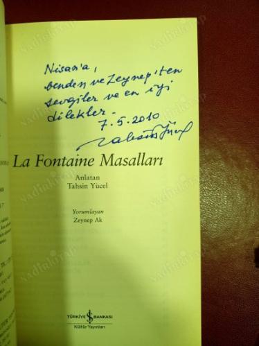 LA FONTAINE MASALLARI/ Tahsin Yücel'den imzali!