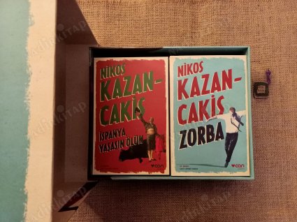 Nikos Kazancakis seti/ Özel baskılı Kutu- 4 Kitap