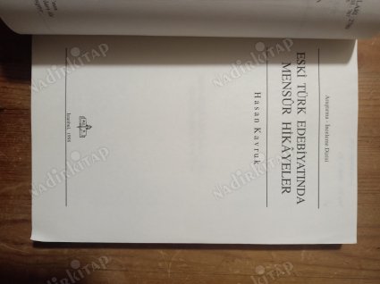 ESKİ TÜRK EDEBİYATINDA MENSUR HİKAYELER