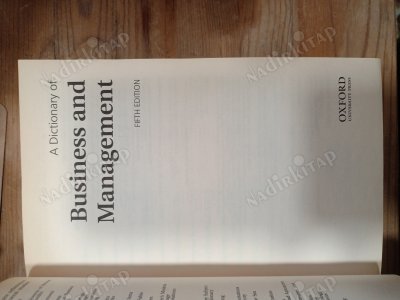 Oxford Dictionary of Business and Management