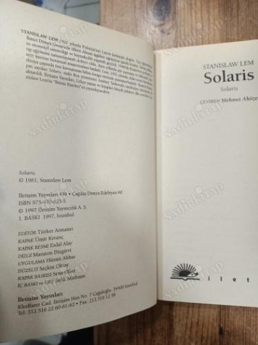 SOLARİS 1. Baskı