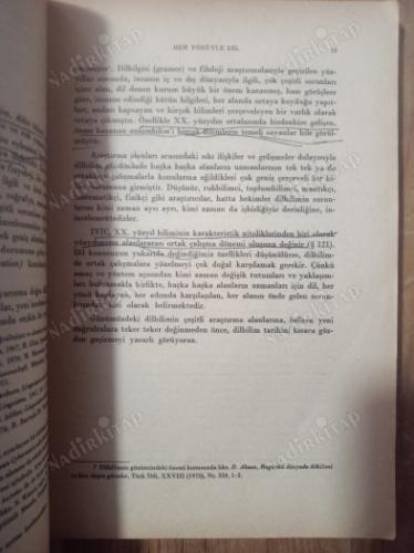 Her Yönüyle Dil, Ana Çizgileriyle Dilbilim 1