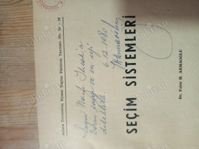 SEÇİM SİSTEMLERİ/ İmzalı!