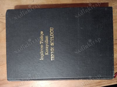 İngilizce - Türkçe Karayolları Teknik Sözlüğü (ciltli)