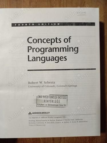 CONCEPTS OF PROGRAMMING LANGUAGES