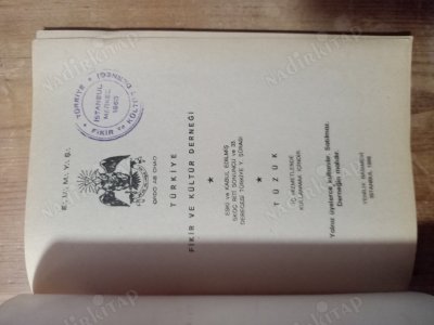 TÜRKİYE FİKİR VE KÜLTÜR DERNEĞİ *ESKİ VE KABIL EDİLMİŞ SKOÇ RİTİ SONUNCU VE 33.DERECESİ TÜRKİYE Y.ŞURASI-TÜZÜK