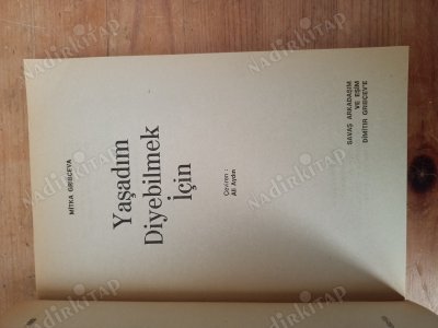 Yaşadım Diyebilmek İçin